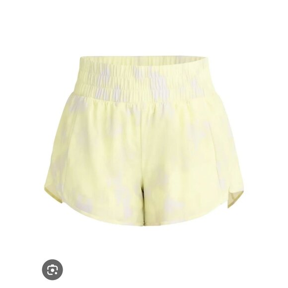 NWT Avia Yellow Women's Running Shorts with Bike Liner Size XL 16-18 - Picture 3 of 8
